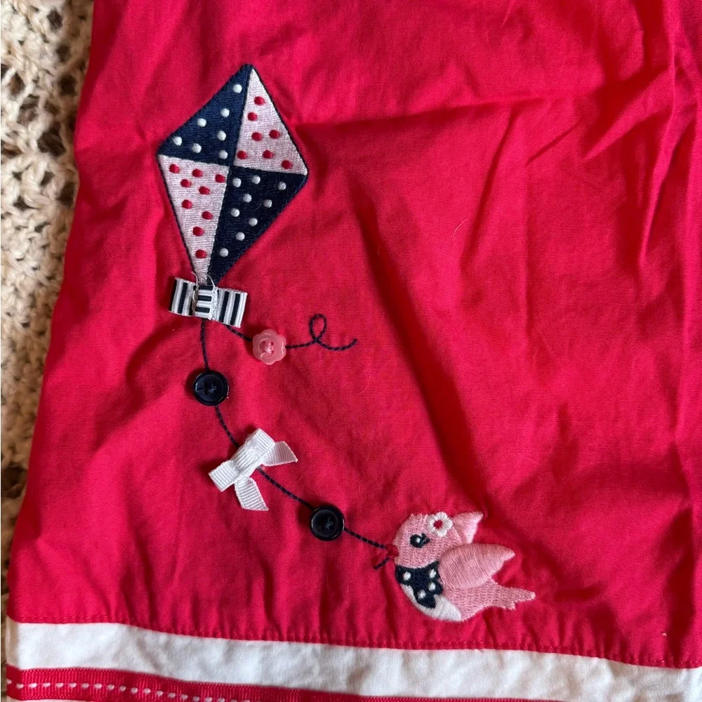 Vintage Gymboree 3 Piece Set Pink Kids 3T Shirt & Top Set NWT Tights embroidery